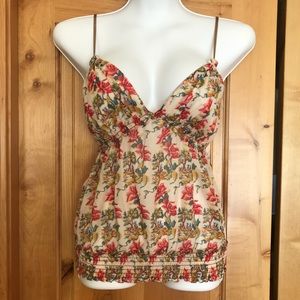 NWOT Studio M Lined Smocked Camisole
